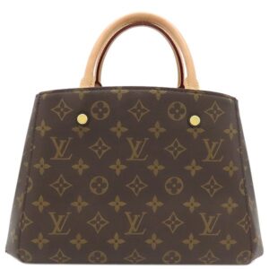 ルイヴィトン LOUIS VUITTON 2WAYバッグ モンテーニュBB モノグラムキャンバス モノグラム ゴールド金具 茶 ショルダー ハンドバッグ 鍵・パドロック・クロシェット欠品 M41055 CA0240 【保存袋】 【中古】