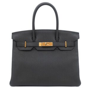 エルメス HERMES ハンドバッグ バーキン30 トゴ ブラック ローズゴールド金具 黒 Y 【保存袋】 【中古】