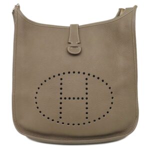 エルメス HERMES ショルダーバッグ エヴリン3 GM トリヨンクレマンス エトゥープ シルバー金具 グレージュ エブリン □P 【中古】中古品