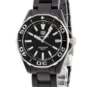 タグホイヤー TAG Heuer アクアレーサー WAY1390.BH0716 フルセラミック ブラック 逆回転防止ベゼル メンズ レディース 腕時計クオーツ ブラック 【中古】中古美品