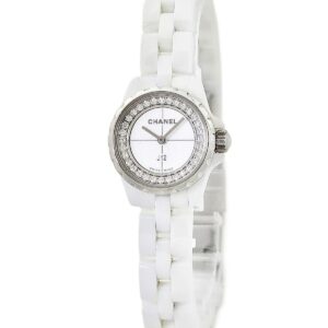 シャネル CHANEL J12 XS 19mm H5237 純正ダイヤ ホワイト セラミック レディース 腕時計クオーツ ホワイト 【中古】