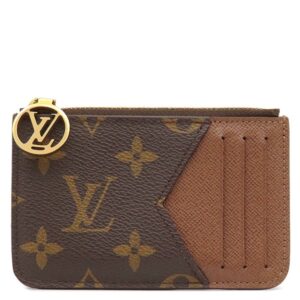 ルイヴィトン LOUIS VUITTON カードケース ポルトカルト ロミー モノグラムキャンバス アルマニャック ゴールド金具 フラグメントケース コインケース M81880 RFID 【箱】 【中古】