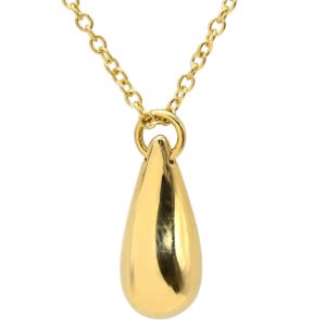 ティファニー Tiffany & Co ネックレス ティアドロップ イエローゴールド T＆Co. Au750 18K エルサペレッティ しずく 【中古】中古品