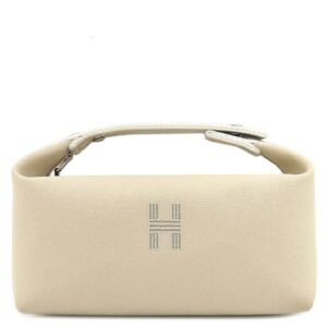 エルメス HERMES ポーチ ブリッド ア ブラック PM トワルアッシュ ナチュラル シルバー金具 新品 未使用 バニティ トワルH 【箱】 【中古】
