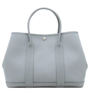 エルメス HERMES ハンドバッグ ガーデンパーティー PM トワルオフィシエ レザー グリパンタン シルバー金具 2025年製 K 【箱】 【中古】