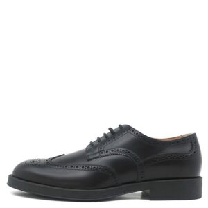 トッズ TODS ドレスシューズ レザー レースアップ カーフ ブラック ＃8 黒 革靴 モノグラム ロゴ XXM75L0JK70LYGB999 【箱】 【中古】未使用保管品