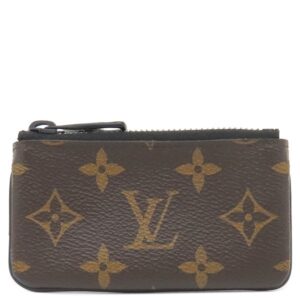 ルイヴィトン LOUIS VUITTON コインケース ポシェット クレ モノグラムキャンバス モノグラムソーラーレイ ブラック金具 茶 オレンジ チェーンフック付き 小銭入れ M44487 TA0189 【中古】