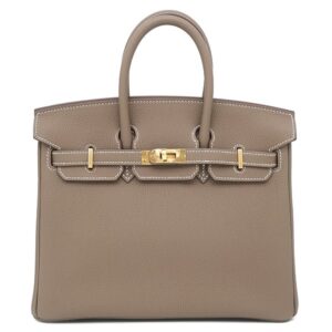 エルメス HERMES ハンドバッグ バーキン25 トゴ エトゥープ ゴールド金具 グレージュ 2026年製 G 【箱】 【中古】新品同様品