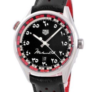 タグホイヤー TAG Heuer カレラ キャリバー5 リングマスター モハメド・アリ 中東限定 WAR2A12.FC6337 OH済 メンズ 腕時計自動巻き ブラック 【中古】中古美品