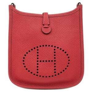 エルメス HERMES ショルダーバッグ エヴリン TPM 16 ロング アマゾン トリヨンクレマンス ルージュカザック シルバー金具 赤 エブリン A 【箱】 【中古】中古美品