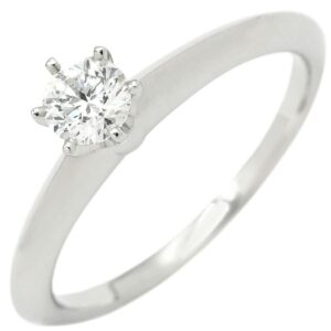 ティファニー Tiffany & Co リング 指輪 ソリティア ダイヤリング プラチナシルバー T＆Co. 一粒 1P プラチナ 立爪 0.26ct 11号 【箱】 【中古】