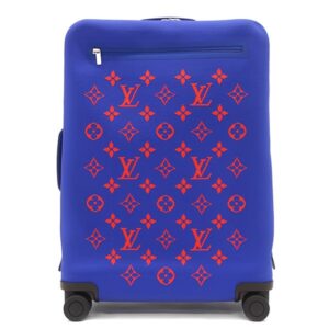 ルイヴィトン LOUIS VUITTON キャリーバッグ ホライゾン ソフト 4R55 ニット ブルー×オレンジ マットシルバー金具 スーツケース 青 4輪 M20244 RFID 【中古】