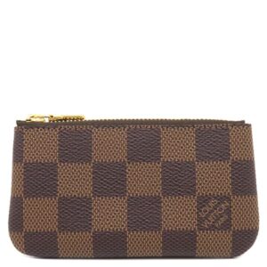 【★3％OFFクーポン】ルイヴィトン LOUIS VUITTON コインケース ポシェット クレ ダミエキャンバス ダミエエベヌ ゴールド金具 茶 小銭入れ キーチェーン付き N62658 CT4225 【箱】 【中古】未使用保管品