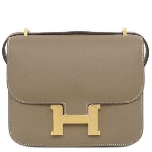 エルメス HERMES ショルダーバッグ コンスタンス3 ミニ ミロワール ヴォーエプソン エトゥープ ゴールド金具 新品 未使用 グレージュ B刻印(2023年製) 【箱】 【中古】