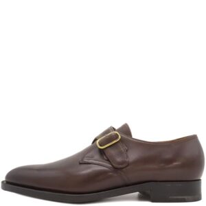ジョンロブ John Lobb 靴 FOULD フォウルド 8695 レザー ブラウン ＃6E シングルモンク 革靴 本革 茶 【箱】 【中古】