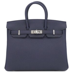 エルメス HERMES ハンドバッグ バーキン25 トゴ ブルーニュイ シルバー金具 新品 未使用 紺 2025年製 K 【箱】 【中古】