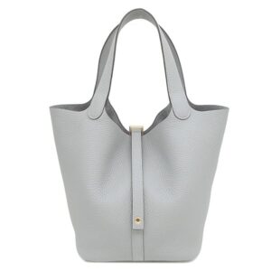 エルメス HERMES ハンドバッグ ピコタンロック MM 22 トリヨンクレマンス グリパンタン ゴールド金具 グレー 2025年製 K 【箱】 【中古】未使用保管品