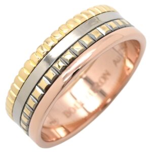 ブシュロン BOUCHERON リング 指輪 キャトル クラシック スモール イエローゴールド×ピンクゴールド×ホワイトゴールド #T57 18K 750 YG PG WG 16号 【中古】新品同様品