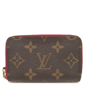 【★3％OFFクーポン】ルイヴィトン LOUIS VUITTON カードケース ミュルティカルト モノグラムキャンバス フューシャ ゴールド金具 茶 名刺入れ コインケース M61299 SP4145 【中古】中古美品