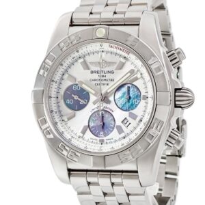 ブライトリング BREITLING クロノマット 44 AB0110 A011AJLPA ホワイト シェル 逆回転防止ベゼル 日本限定 メンズ 腕時計自動巻き ホワイト 【中古】中古美品