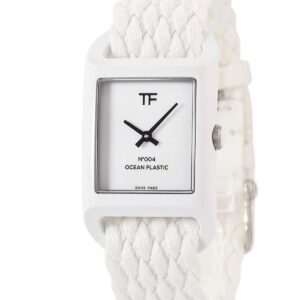 トムフォード TOM FORD N.004 オーシャンプラスチック タイムピース TF0120249879 未使用 白 メンズ レディース 腕時計クオーツ ホワイト 【中古】未使用保管品