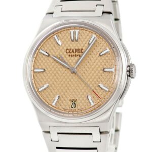 チャペック CZAPEK アンタークティック パサージュ ドゥ ドレーク SALMON S 12 サーモン デイト メンズ 腕時計自動巻き オレンジ 【中古】