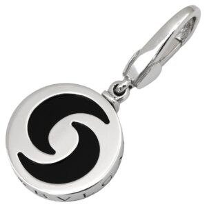 ブルガリ BVLGARI チャーム アレグラ オプティカル ブラック×ホワイトゴールド 750 18金 18K WG オニキス ペンダントトップ ネックレストップ 【箱】 【中古】中古美品