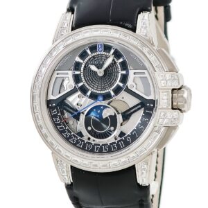 ハリーウィンストン Harry Winston オーシャン ムーンフェイズ オートマティック OCEAMP42WW001 K18WG ダイヤ 限定 メンズ 腕時計自動巻き グレー 【中古】