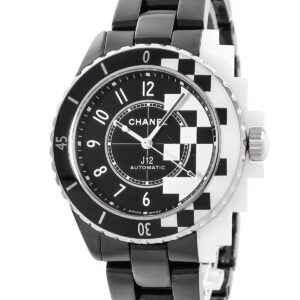 シャネル CHANEL J12 サイバネティック 38mm H7988 シースルーバック 2トーン cal.12.1 コンビ アラビア メンズ 腕時計自動巻き ブラック 【中古】中古美品