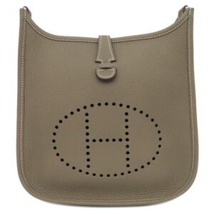 エルメス HERMES ショルダーバッグ エヴリン3 23 トリヨンクレマンス エトゥープ シルバー金具 グレージュ エブリン 2026年製 G 【箱】 【中古】未使用保管品