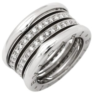 ブルガリ BVLGARI リング 指輪 ビーゼロワン B-zero1 4バンド ダイヤ ホワイトゴールド #50(JP10) 750 18K WG 9号 【中古】中古品