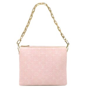 【★3％OFFクーポン】ルイヴィトン LOUIS VUITTON ショルダーバッグ クッサン PM モノグラムデニム ウォッシュドピンク ゴールド金具 チェーンショルダー M13313 RFID 【中古】中古美品