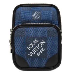 【★3％OFFクーポン】ルイヴィトン LOUIS VUITTON ボディバッグ アマゾン スリングバッグ レザー ダミエグラフィット3Dキャンバス マリーヌ シルバー金具 ショルダーバッグ 青 N50011 AR4260 【中古】中古美品