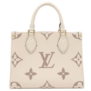 ルイヴィトン LOUIS VUITTON 2WAYバッグ オンザゴー PM モノグラムアンプラント クレーム×ボワドローズ ゴールド金具 肩掛け ハンドバッグ M45654 RFID 【中古】