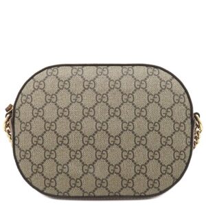グッチ GUCCI ショルダーバッグ GGスプリーム チェーンショルダー GGスプリームキャンバス レザー ベージュ×ブラウン ゴールド金具 PVC×レザー 779784 【中古】
