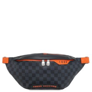 ルイヴィトン LOUIS VUITTON ウエストバッグ ディスカバリー バムバッグ レザー ダミエコバルトキャンバス ダミエコバルト シルバー金具 オレンジ ボディバッグ ヒップバッグ N40161 MI1129 【中古】新品同様品