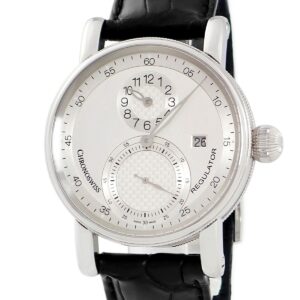 クロノスイス CHRONOSWISS シリウス レギュレーター クラシック CH-8733-SI シルバー デイト コインエッジ メンズ 腕時計自動巻き シルバー 【中古】中古美品