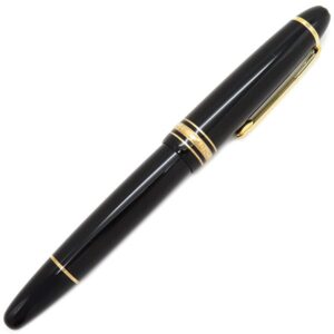 モンブラン Montblanc ボールペン マイスターシュテュック ルグラン ローラーボール GP プレシャスレジン ブラック×ゴールド 黒インク 筆記確認済み 【中古】