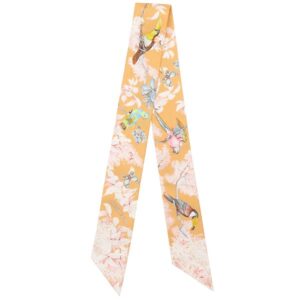 エルメス HERMES スカーフ ツイリー シルク アプリコット×クレーム×マルチカラー 新品 未使用 【Equateur/赤道直下】 【箱】 【中古】