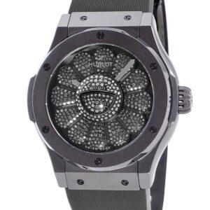 ウブロ HUBLOT クラシックフュージョン タカシ ムラカミ オールブラック 507.CX.9000.RX.TAK21 ダイヤ 限定 メンズ 腕時計自動巻き ブラック 【中古】中古美品