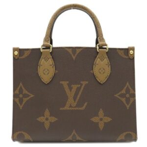 【SALE】 ルイヴィトン LOUIS VUITTON 2WAYバッグ オンザゴー PM モノグラムキャンバス モノグラムリバースキャンバス モノグラムリバース ゴールド金具 コインケース付き ショルダー ハンドバッグ M46373 RFID 【箱】 【中古】