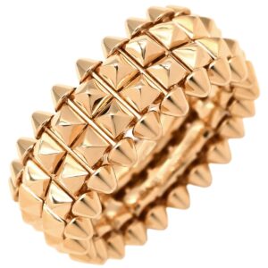 カルティエ Cartier リング 指輪 クラッシュ ドゥ カルティエ ダブル ピンクゴールド #52(JP12) 18K 750 PG 2ロウ 10号 B4237852 【箱】 【中古】