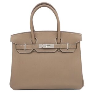 エルメス HERMES ハンドバッグ バーキン30 トゴ エトゥープ シルバー金具 グレージュ A 【保存袋】 【中古】中古美品