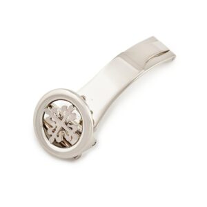 パテックフィリップ PATEK PHILIPPE 腕時計パーツ 純正 K18WG シルバー K18WG無垢製 Dバックル パーツ 替え 予備 スペア ホワイトゴールド 16ｍｍ幅対応 【中古】中古美品