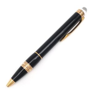 モンブラン Montblanc ボールペン スターウォーカー レッドゴールド GP プレシャスレジン ブラック×ゴールド 黒インク 筆記確認済み 105653 【中古】