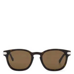 ルイヴィトン LOUIS VUITTON サングラス LV シグネチャー スクエア ラウンド 51□22 アセテート ブラウン シルバー金具 茶 Z2229U RZ2234 【中古】