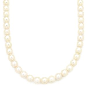 タサキ TASAKI ネックレス パール 5.9-7.6mm パールホワイト×シルバー TASAKI silver 真珠 ラウンドシェイプ 【保存袋】 【中古】中古美品