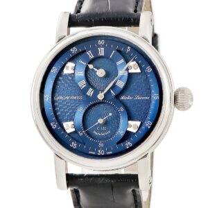 クロノスイス CHRONOSWISS シリウス フライング レギュレター マニュファクチュール CH-1243.3 OH済 ブルー 青 メンズ 腕時計自動巻き ブルー 【中古】