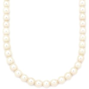 タサキ TASAKI ネックレス あこやパール 5.5-6.0mm パールホワイト×シルバー TASAKI silver 真珠 ラウンドシェイプ 【中古】中古美品