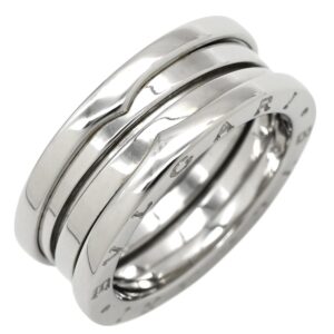 ブルガリ BVLGARI リング 指輪 ビーゼロワン B-zero1 2バンドリング ホワイトゴールド #58(JP18) 750 18金 WG 17号 【箱】 【中古】中古美品